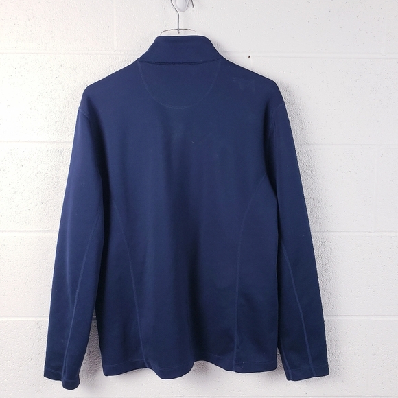 UNTUCKIt Dashwood Full Zip Performance Jacket Navy Blue Stretch Size Medium - Picture 2 of 11